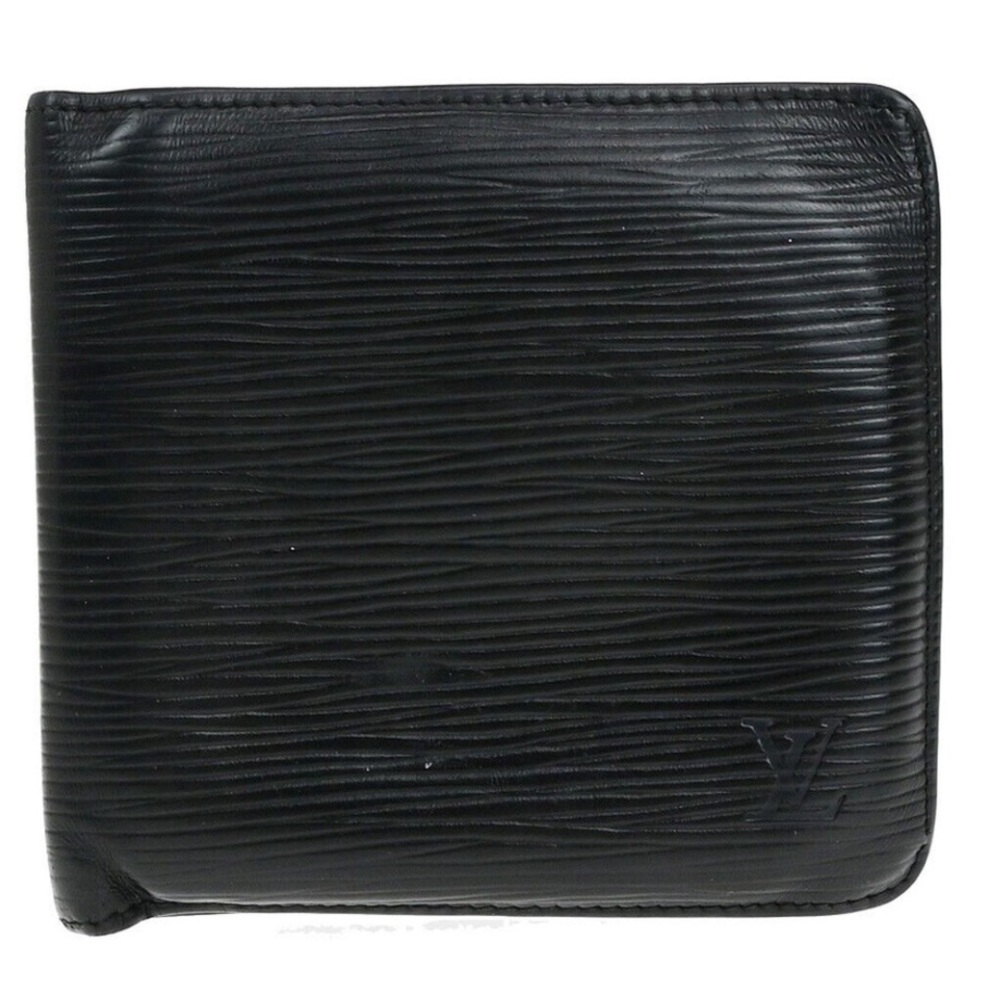Louis Vuitton Porte Billets Cartes Credit Monnais Wallet Epi Black Bi Fold - Picture 2 of 9